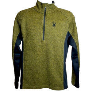 𝅺spyder mens Outbound 1/4 zip pullover shirt, size medium, good condition